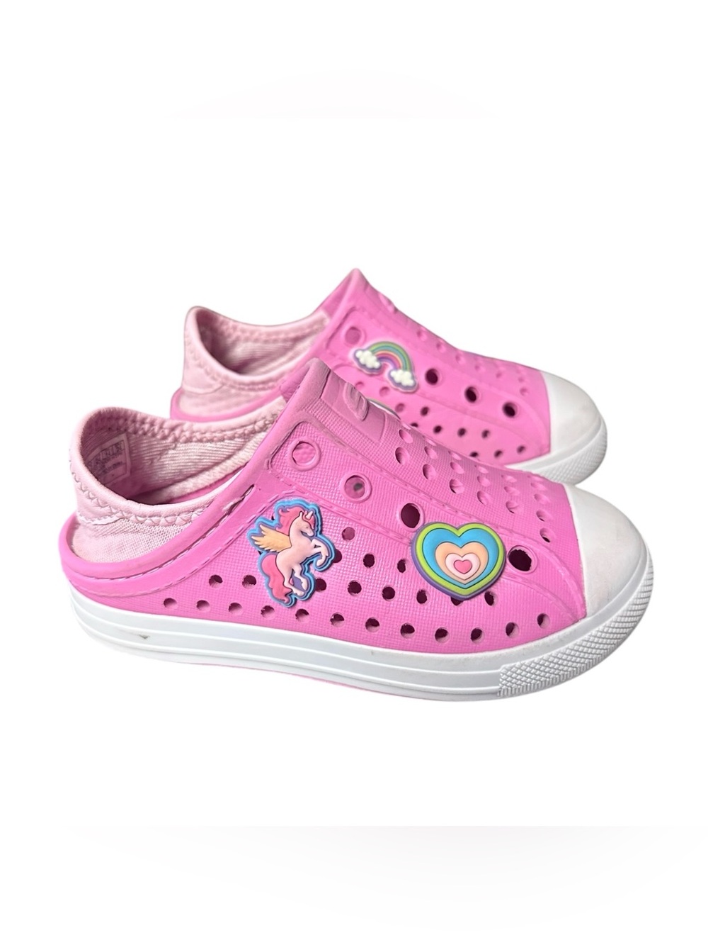 Skechers Toddler Girls Size 8 Pink Guzman Slip On Beach Sneakers Sh